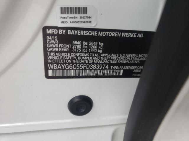 2015 BMW 740 LD XDR - WBAYG6C55FD383974