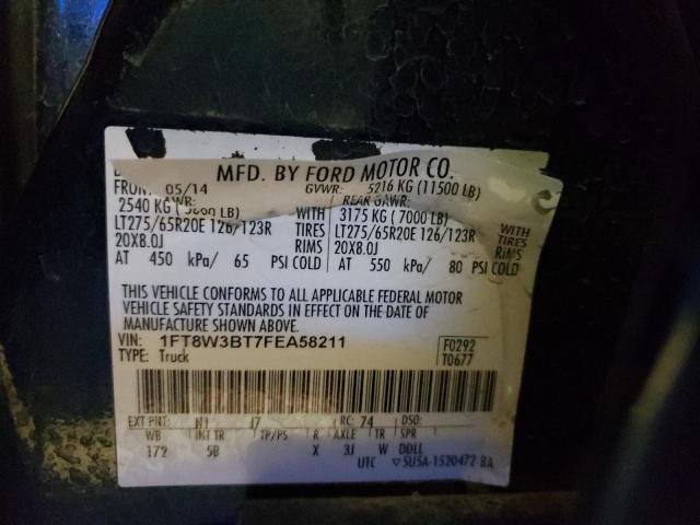 2015 FORD SUPER DUTY 1FT8W3BT7FEA58211