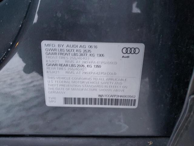 2017 AUDI SQ5 PREMIU WA1CCAFP2HA003562