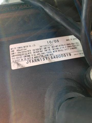 2006 YAMAHA YZFR1 C JYARN15Y16A000519