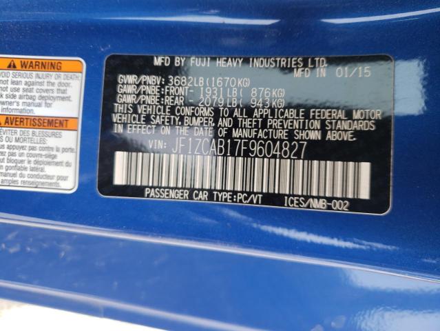 JF1ZCAB17F9604827 Subaru Brz 2.0 Premium