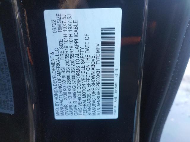 2023 HONDA ODYSSEY SP 5FNRL6H75PB000431