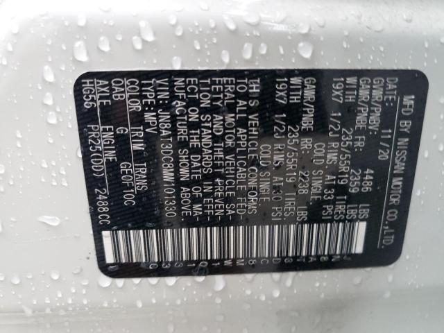 2021 NISSAN ROGUE PLAT JN8AT3DC8MW101330