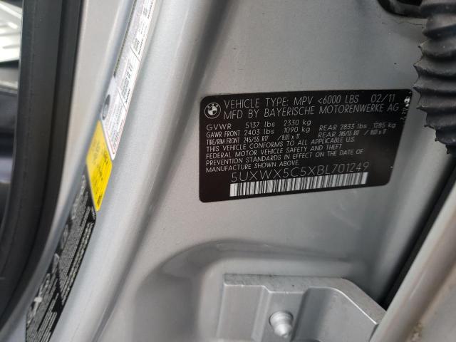 5UXWX5C5XBL701249 BMW X3 Xdrive28i