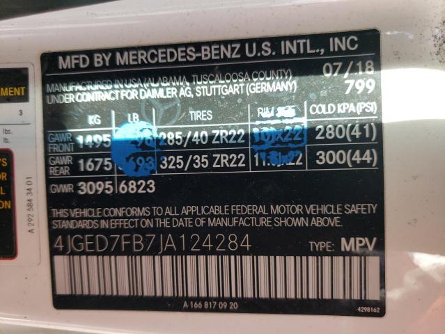 4JGED7FB7JA124284 Mercedes-Benz Gle Coupe 63 Amg-s