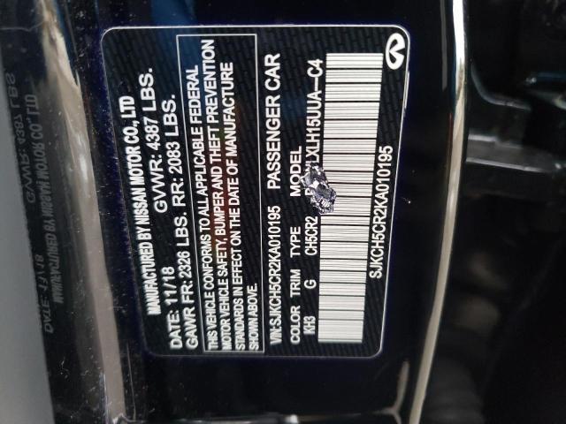 2019 INFINITI QX30 SJKCH5CR2KA010195