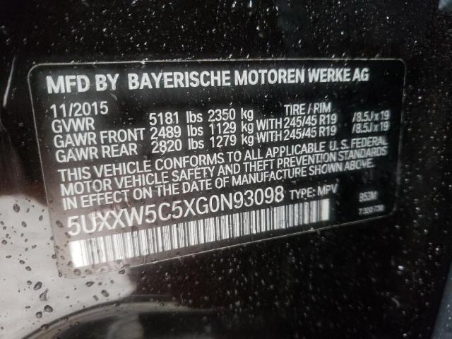 5UXXW5C5XG0N93098 BMW X4 Xdrive35i