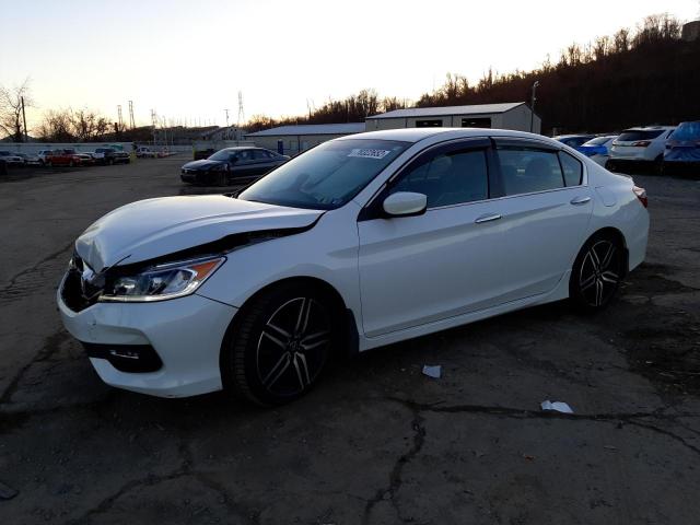Salvage cars for sale from Copart West Mifflin, PA: 2017 Honda Accord Sport
