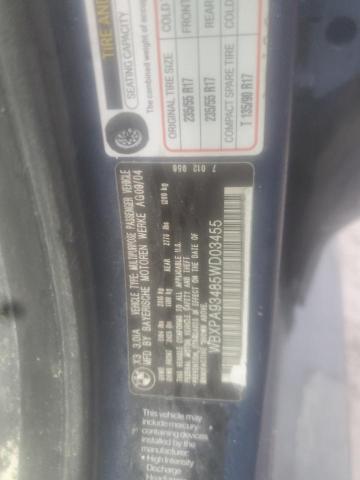 WBXPA93485WD03455 BMW X3 3.0I