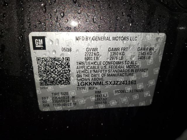 1GKKNMLSXJZ241161 GMC Acadia Slt-1