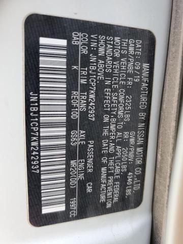 2019 NISSAN ROGUE SPT JN1BJ1CP7KW242937