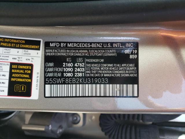 2019 MERCEDES-BENZ C300 - 55SWF8EB2KU319033