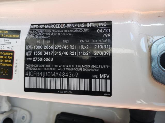 2021 MERCEDES-BENZ GLE 350 - 4JGFB4JB0MA484369