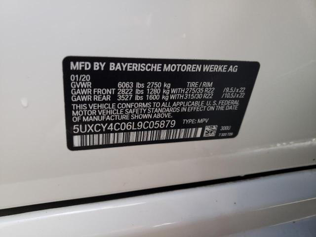 2020 BMW X6 SDRIVE 5UXCY4C06L9C05879