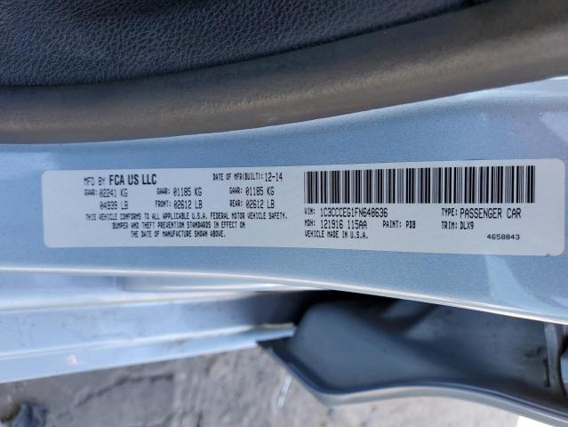 2015 CHRYSLER 200 C - 1C3CCCEG1FN648636