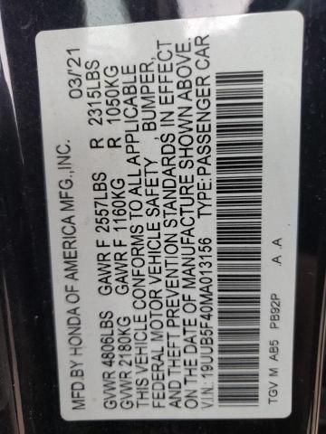 2021 ACURA TLX TECHNO - 19UUB5F40MA013156