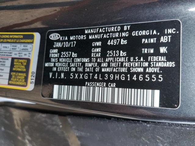 5XXGT4L39HG146555 KIA Optima Lx
