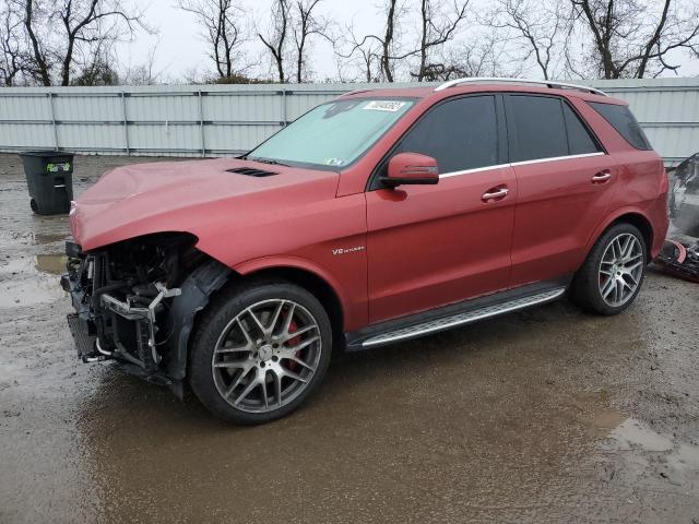 Salvage cars for sale from Copart West Mifflin, PA: 2016 Mercedes-Benz GLE 63 AMG