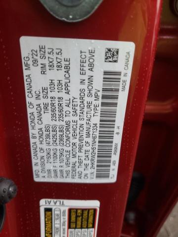 2022 HONDA CR-V EX - 2HKRW2H51NH671334