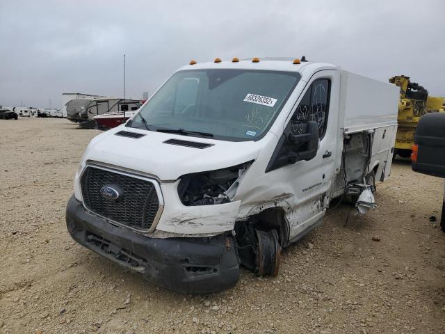 Salvage cars for sale from Copart New Braunfels, TX: 2020 Ford Transit T