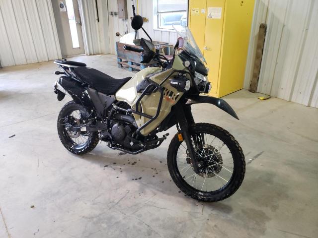 Salvage motorcycles for sale at Chatham, VA auction: 2022 Kawasaki KL650 F