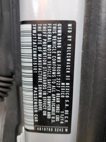 2017 VOLKSWAGEN BEETLE SE 3VWJ17ATXHM615101