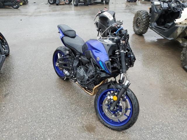 Salvage cars for sale from Copart York Haven, PA: 2022 Yamaha MT07