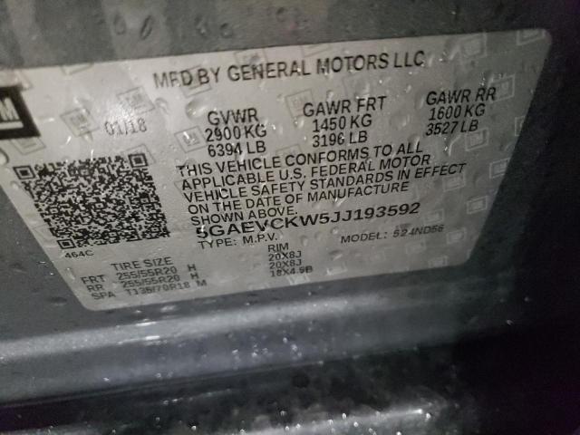 2018 BUICK ENCLAVE AV 5GAEVCKW5JJ193592