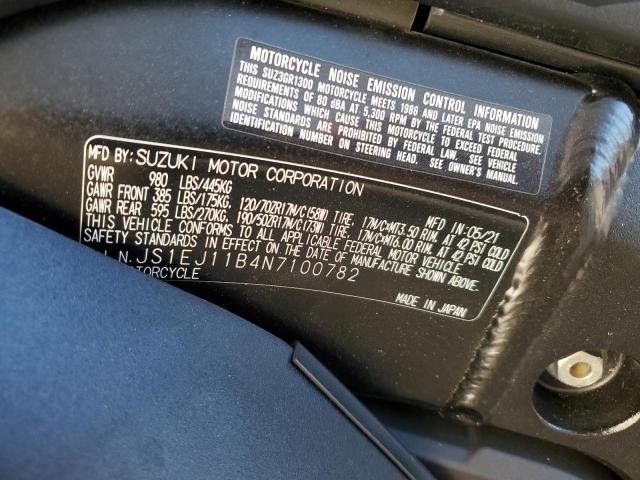 2022 SUZUKI GSX1300 RR - JS1EJ11B4N7100782