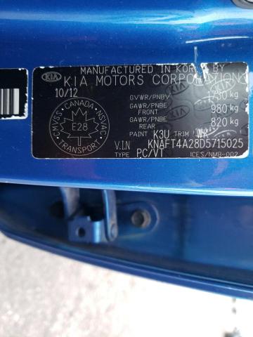 KNAFT4A28D5715025 KIA FORTE LX