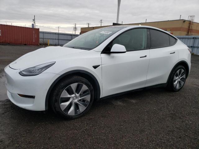 Salvage cars for sale from Copart Ontario Auction, ON: 2021 Tesla Model Y