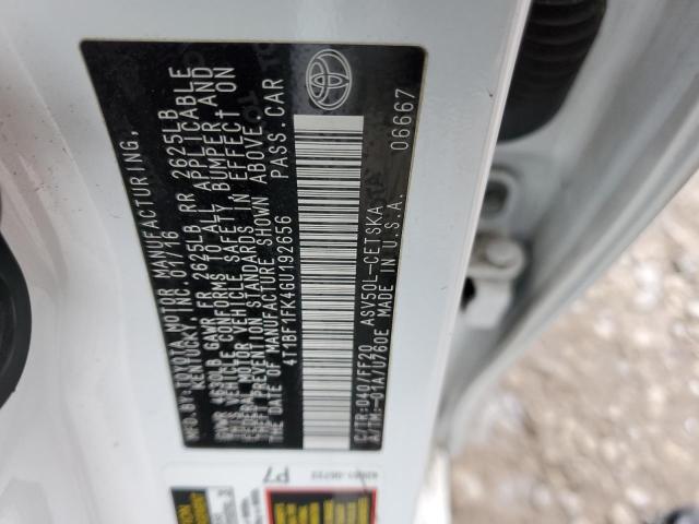 2016 TOYOTA CAMRY LE/X 4T1BF1FK4GU192656