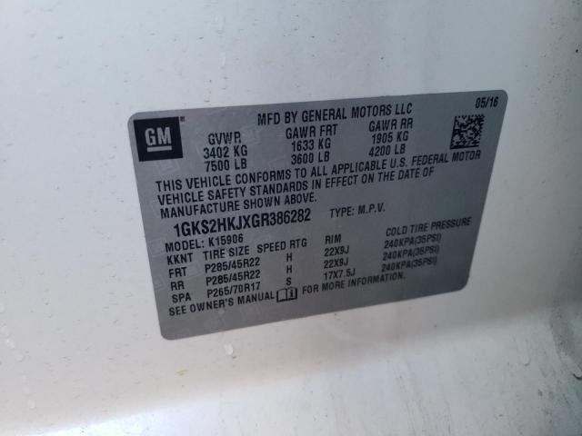1GKS2HKJXGR386282 GMC YUKON XL DENALI