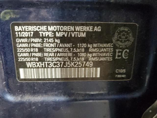 WBXHT3C37J5K25749 BMW X1 Xdrive28i