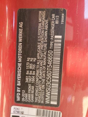 WMWSU3C56DT546650 Mini Cooper