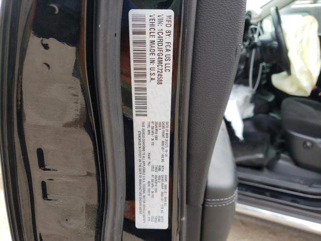2021 DODGE DURANGO PU 1C4RDJFG4MC724588