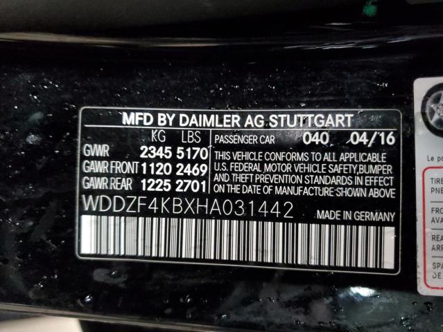 2017 MERCEDES-BENZ E 300 4MAT - WDDZF4KBXHA031442