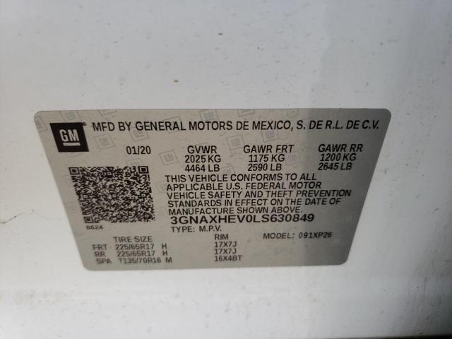2020 CHEVROLET EQUINOX LS - 3GNAXHEV0LS630849
