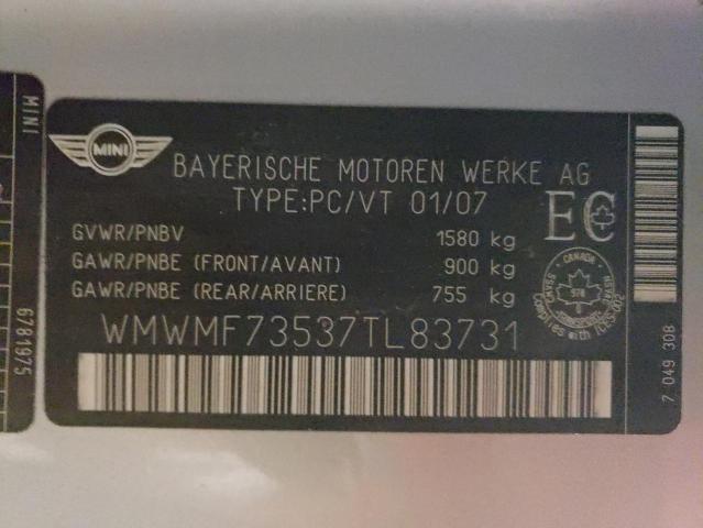 WMWMF73537TL83731 Mini COOPER S