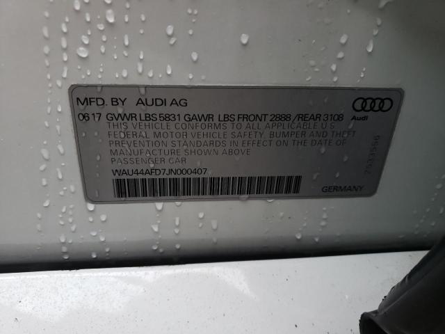 2018 AUDI A8 L QUATT - WAU44AFD7JN000407
