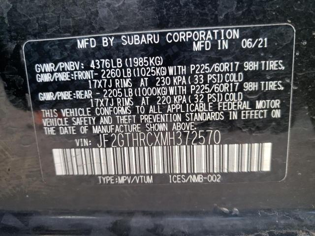 JF2GTHRCXMH372570 Subaru Crosstrek Sport