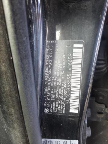 5UXFB53595LV16659 BMW X5 4.4I