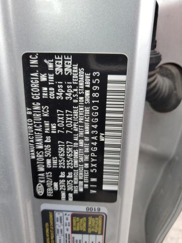 5XYPG4A34GG018953 KIA SORENTO LX
