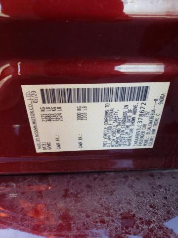 2020 NISSAN MAXIMA SL 1N4AA6DV3LC378672