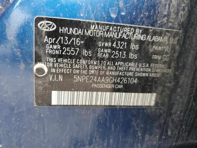 2016 HYUNDAI SONATA ECO - 5NPE24AA9GH426104