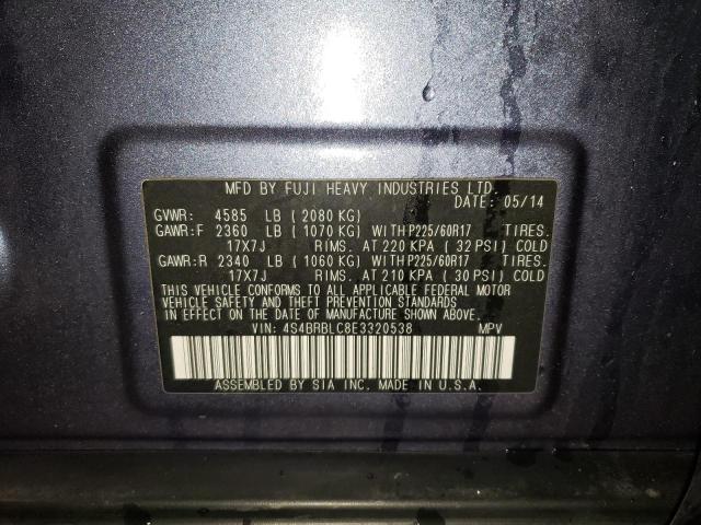 4S4BRBLC8E3320538 Subaru Outback