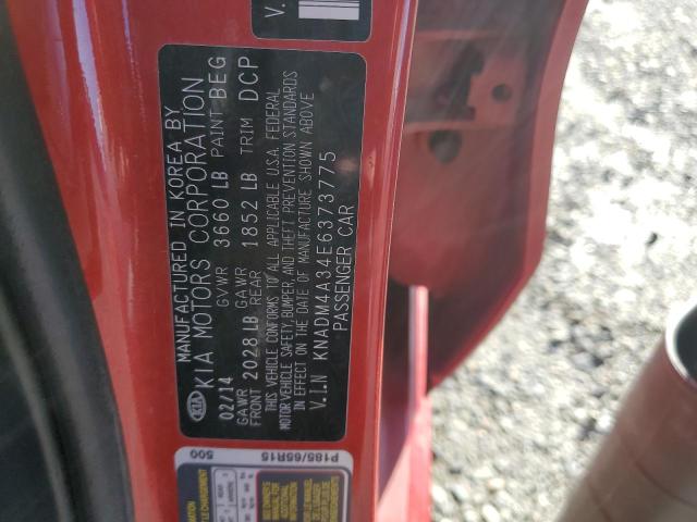 KNADM4A34E6373775 KIA RIO LX