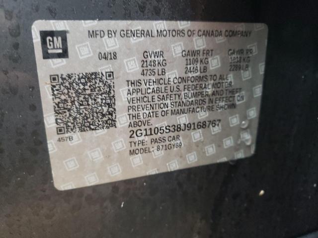 2018 CHEVROLET IMPALA LT - 2G1105S38J9168767