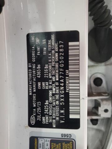 5XXGN4A77FG502837 KIA Optima