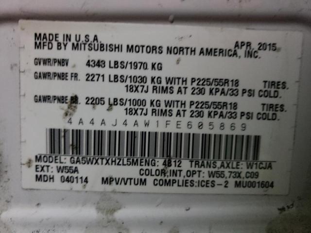 2015 MITSUBISHI RVR GT - 4A4AJ4AW1FE605869